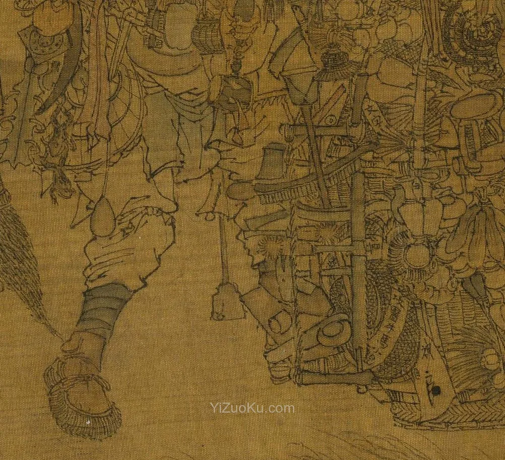 李嵩风俗画《市担婴戏图》高清大图局部 (3)