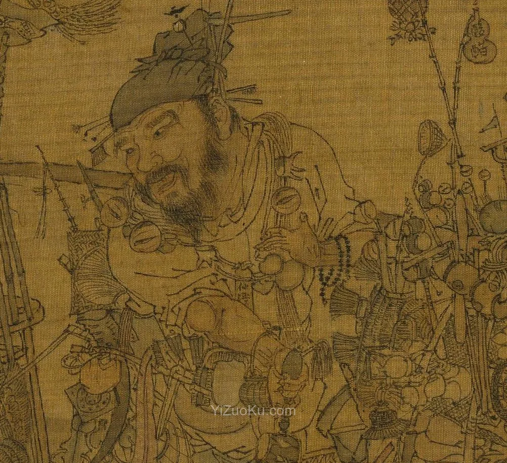 李嵩风俗画《市担婴戏图》高清大图局部 (2)