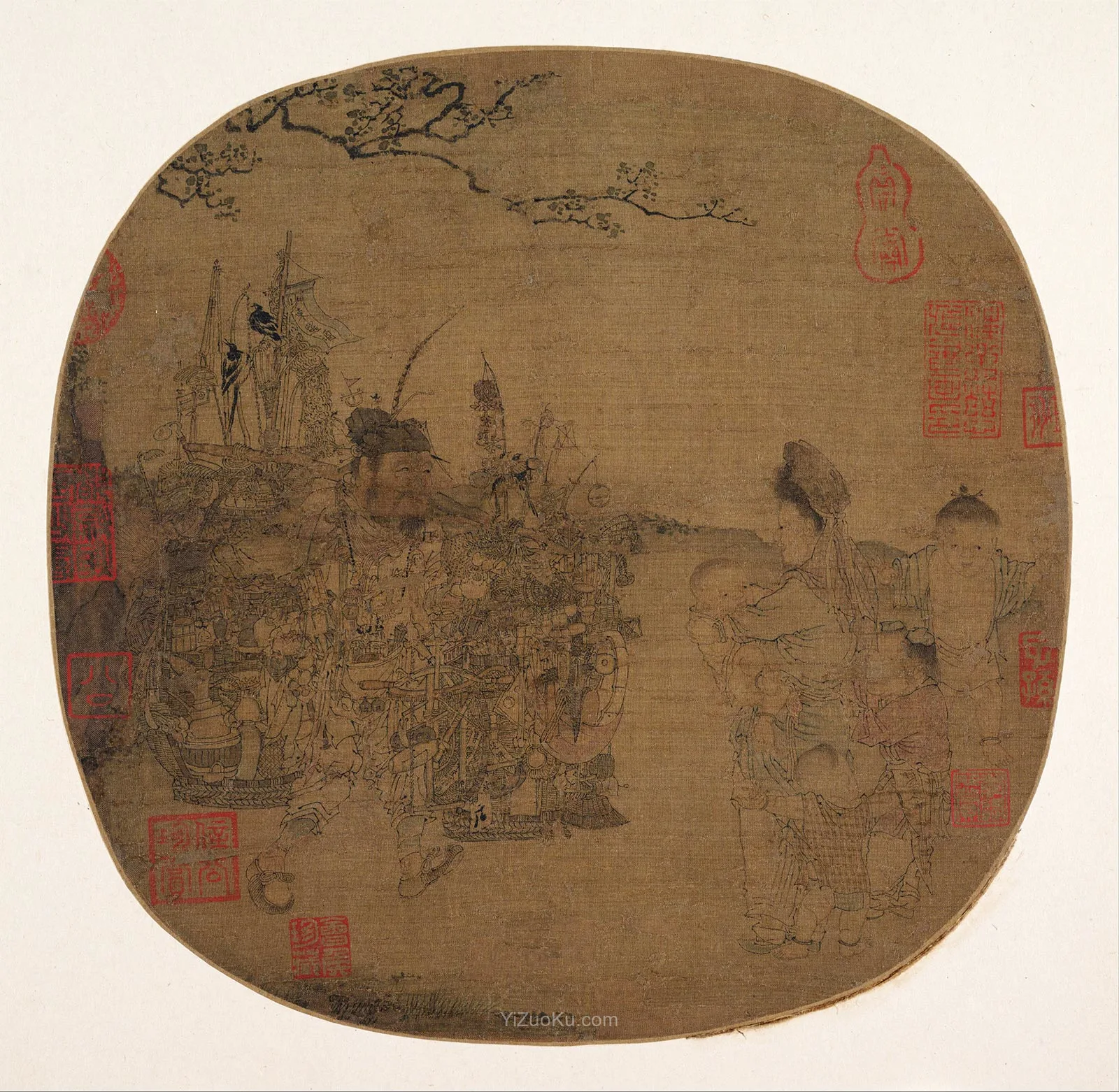 李嵩风俗画《货郎图》图片