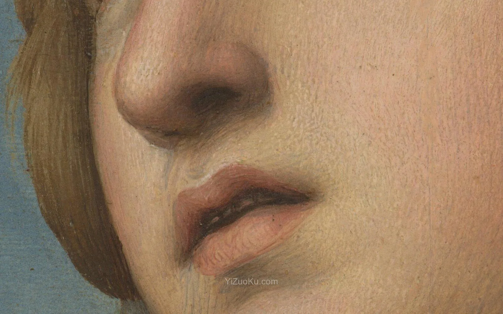 拉斐尔油画作品《亚历山大的圣凯瑟琳》超高清大图局部 (3)